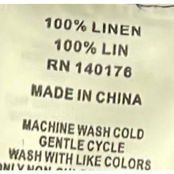 Singer Sargent Linen Shirt Mens Size S Blue Plaid Button Up Long Sleeve Preppy - Picture 6 of 7